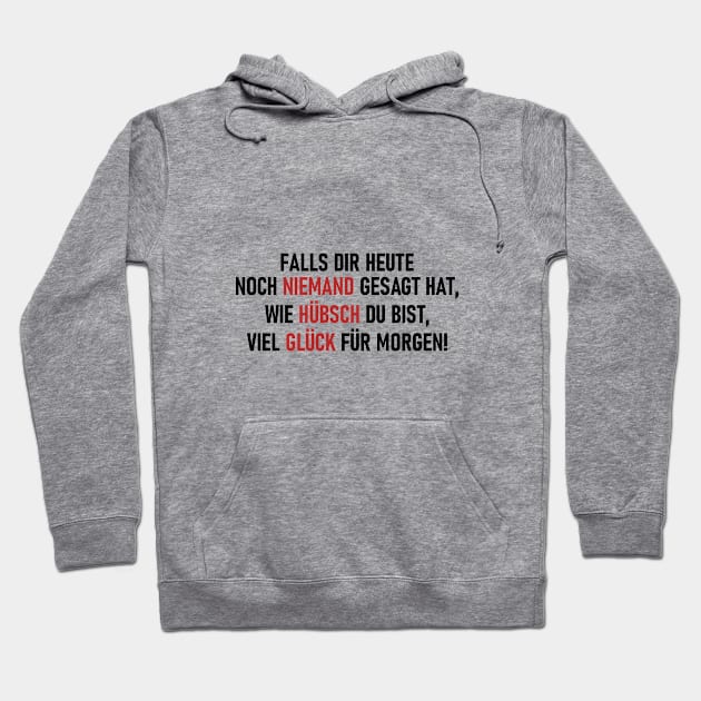 WIE HÜBSCH DU BIST Hoodie by pASob